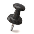 Black push pin