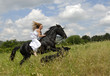 Photo : mariée a cheval mariée a cheval