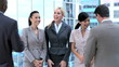 Video: Team of Smart Multi Ethnic City Business People Team of Smart Multi Ethnic City Business People