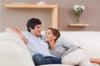 Foto: Couple on the sofa in love Couple on the sofa in love
