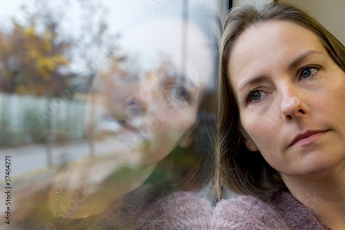 Photo: femme dans le train femme dans le train