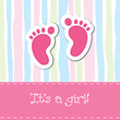 Baby feet card