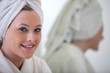 Attrractive blond caucasian woman lifestyle