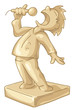 Golden statuette of the best singer