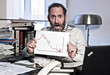 Businessman in Panic