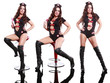 Sexy nurse and gelatin cocktail syringes