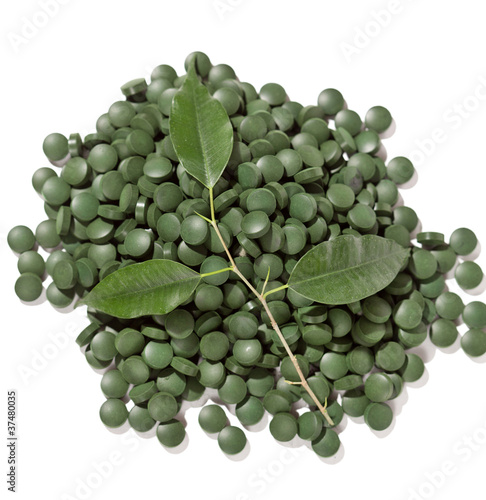 Photo: green pills green pills