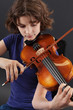 Playing the violin