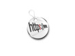 Silver Tag Marked With  Internet Address Bar Accented Red