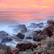 The coastline at dawn