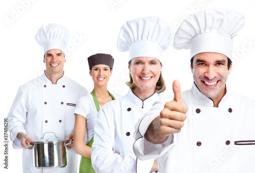 Photo: Chef group. Cooking. Chef group. Cooking.