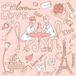 LOVE in Paris doodles