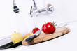 Photo: Fruits and vegetables are being prepared. Fruits and vegetables are being prepared.