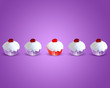 special attractive red muffin cake