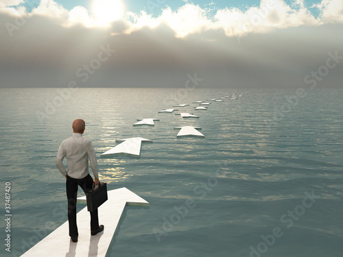 Illustration: Business direction Business direction