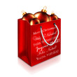 Christmas Bag With balls isolated on white background Christmas Bag With balls isolated on white background