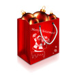 Christmas Bag With balls isolated on white background Christmas Bag With balls isolated on white background