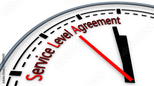 Illustration: Illustration of Service-level agreement using clock concept Illustration of Service-level agreement using clock concept
