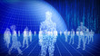 Business people. Binary concept.