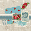 Photo en ligne au meilleur prix Scrapbook Design Elements - Vintage Flowers in vector