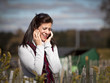 Woman on phone