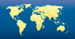 World Map 2012 including new states, dark blue background.