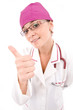 Portrait of young female doctor