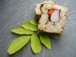 A healthy snack of a California Sushi Roll A healthy snack of a California Sushi Roll