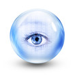 financial glass eye