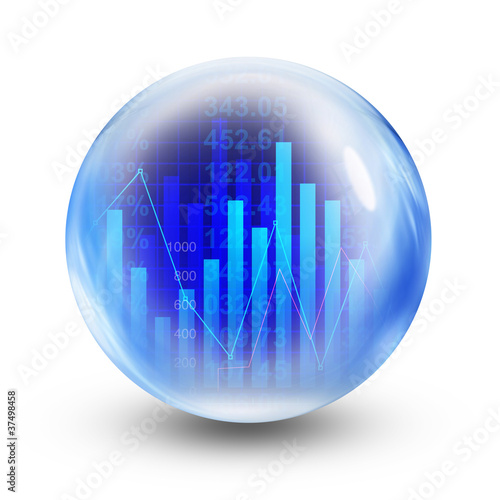 Photo: financial glass ball financial glass ball