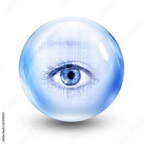 Photo: financial glass eye financial glass eye
