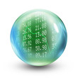 Stocks and shares glass ball