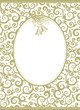 Elegant gold and white holiday background with jingle bells