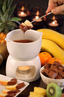 Photo: Chocolate fondue Chocolate fondue