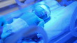 premature baby in an incubator