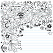 Superstar Inky Scribble Doodles Vector Design Elements