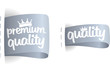 Premium quality labels set