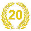 Lorbeerkranz Gold - 20
