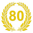 Lorbeerkranz Gold - 80