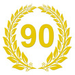 Lorbeerkranz Gold - 90