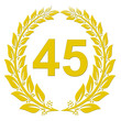 Lorbeerkranz Gold - 45