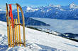 Holzschlitten