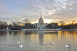 Washington DC, Capitol building in sunrise
