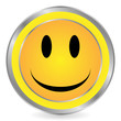 Vector: Smile face yellow circle icon Smile face yellow circle icon