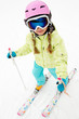 Skiing - portrait of  cute skier