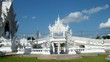 Video: Tourist cross the bridge to the white temple Tourist cross the bridge to the white temple