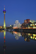 Abend im Medienhafen von Düsseldorf