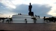 Video: people relaxing around buddha statue monument people relaxing around buddha statue monument