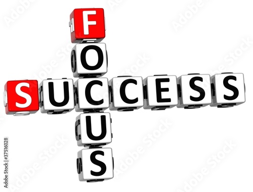Illustration: 3D Success Focus Crossword 3D Success Focus Crossword