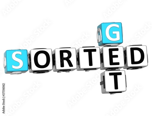 Illustration: 3D Get Sorted Crossword 3D Get Sorted Crossword
